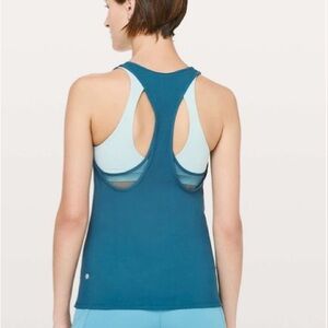 Lululemon Cross Conditioning 2-In-1 Tank - Carbon Blue / Blue Haze